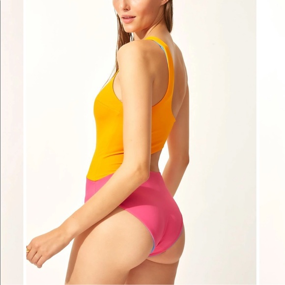 NWT SOLID & STRIPED Reversible Claudia One Piece - Picture 3 of 8